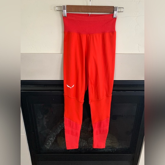Salewa WOMEN’S PEDROC DRY RESPONSIVE TIGHTS XS/S red running hiking outdoor - Picture 2 of 15